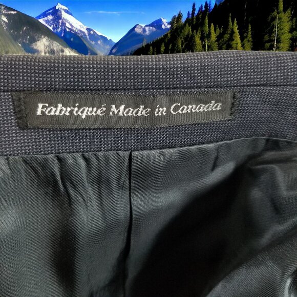 S Cohen Men's 46L Blue Check 100% Wool Suit Pants 42X30 & Tie 11022 - Picture 10 of 12